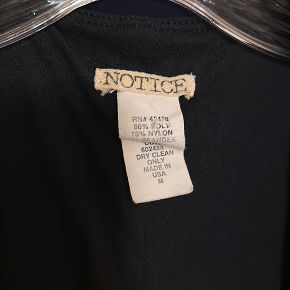 Notice navy wrap dress excellent condition - Picture 6 of 6